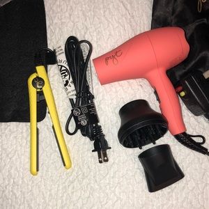 PYT mini straightener and blow dryer